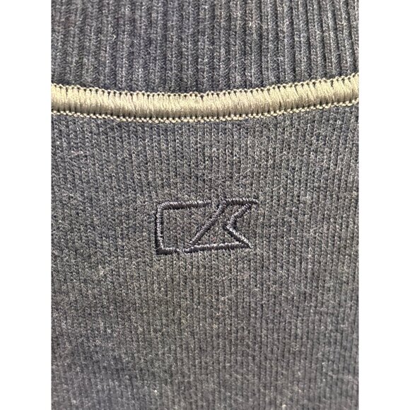 Cutter & Buck Navy Half-Zip Sweater S/P Made In India - Picture 10 of 11